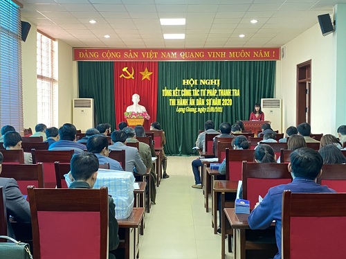 Lạng Giang: Hội nghị tổng kết công tác Tư pháp năm 2020 và triển khai nhiệm vụ năm 2021