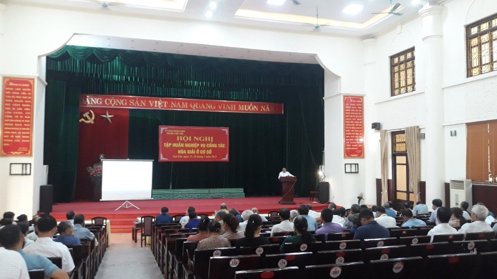 Việt Yên: Tổ chức tập huấn nghiệp vụ Hòa giải ở cơ sở
